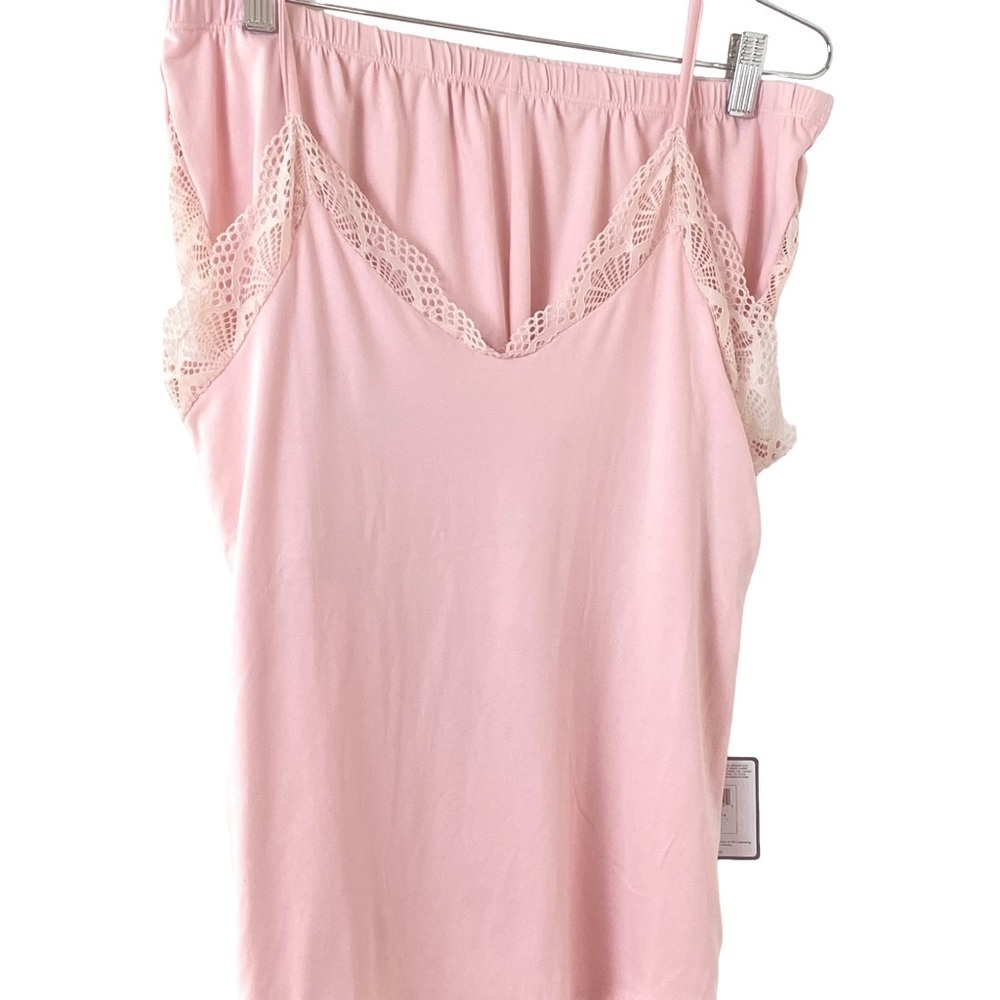 Laundry by Shelli Segal Pink Short Set Sleepwear with Lace Sz M
